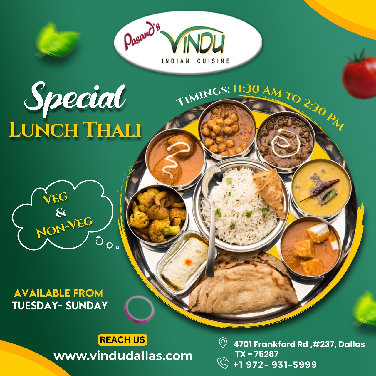 Special Lunch Thali